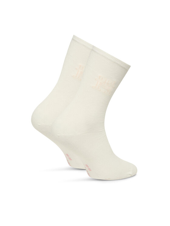 Tommy Hilfiger Tommy Hilfiger Moteriškų ilgų kojinių komplektas (3 poros) 701236464 Rožinė