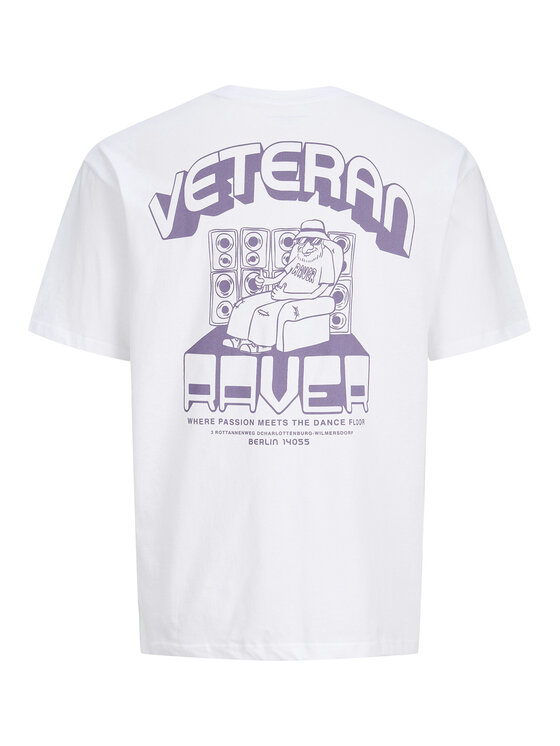 Jack & Jones Jack & Jones T-krekls Raver 12301189 Balts Relaxed Fit