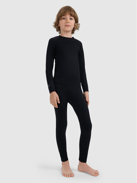 4F 4F Komplet bielizny termoaktywnej SKI UNDERWEAR Czarny