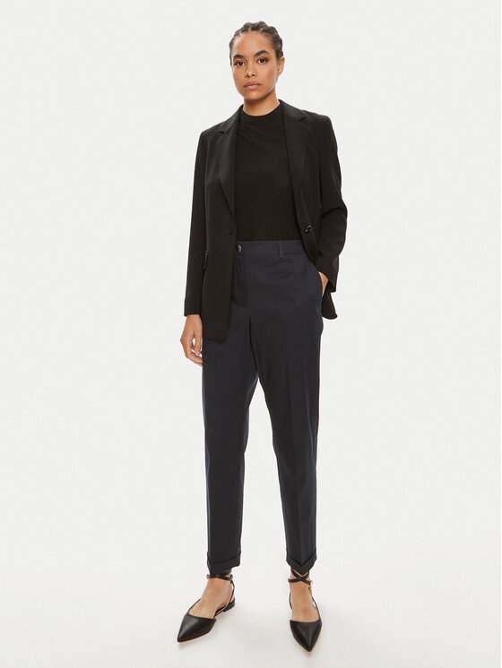 BOSS Boss Spodnie materiałowe Tachinoa 50490057 Granatowy Regular Fit