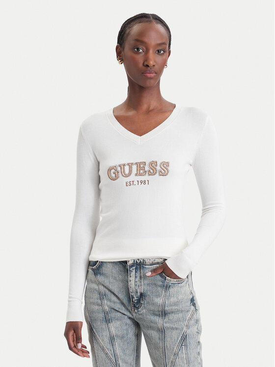 Guess Guess Džemperis W6BR55 Z1456 Krēmkrāsas Regular Fit