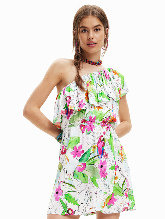 Desigual Desigual Kleid für den Alltag 23SWVW83 Bunt Regular Fit