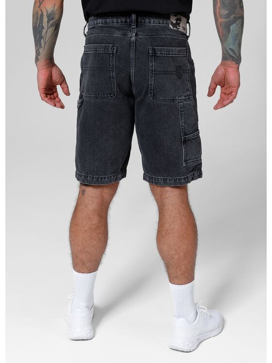 PITBULL PITBULL Szorty jeansowe Carpenter Czarny Regular Fit