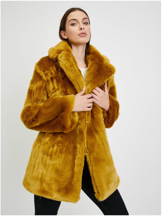 Orsay Orsay Płaszcz 850030-97__42 Koralowy Regular Fit