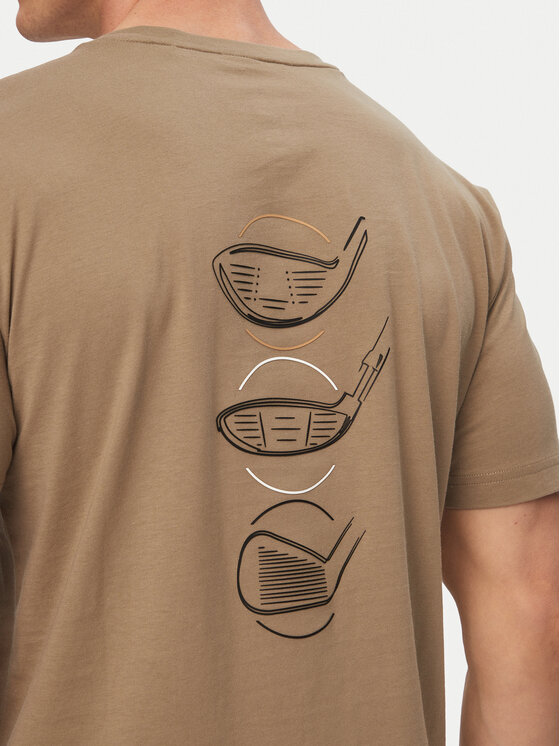 BOSS BOSS T-krekls Birdie 50559387 Haki Regular Fit