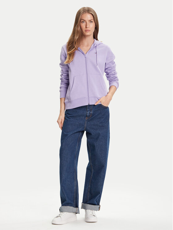Tommy Jeans Tommy Jeans Felpa Flag DW0DW19729 Viola Regular Fit