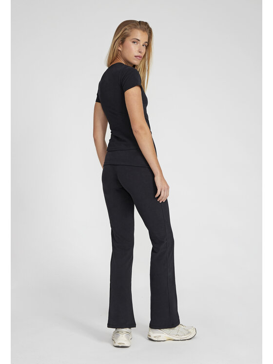 Style Republic Style Republic Legginsy Foldover Pants Czarny Athletic Fit
