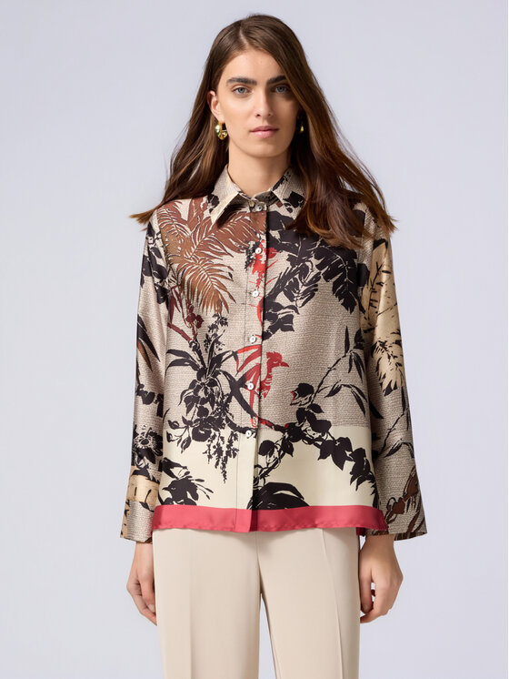 Oltre Oltre Camicia 5110R003013N0R2 Écru Baggy Fit