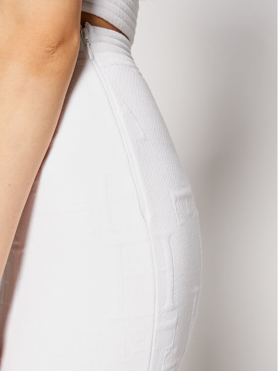 Gonna a matita GK-32Q-11E2-V300 Bianco Slim Fit