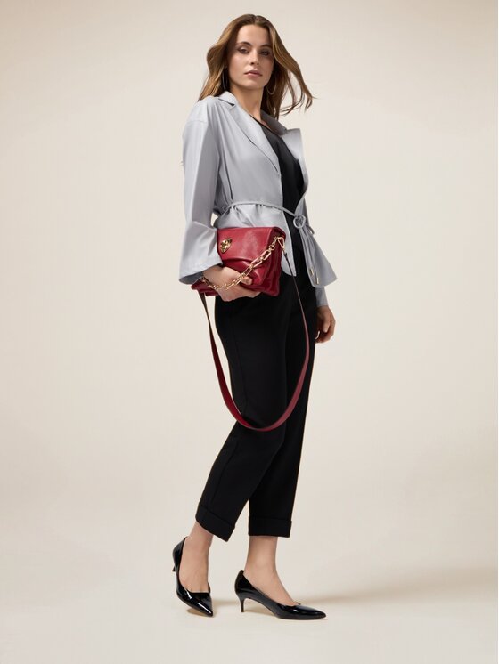 Oltre Oltre Pantaloni di tessuto P287R008384N033 Nero Regular Fit