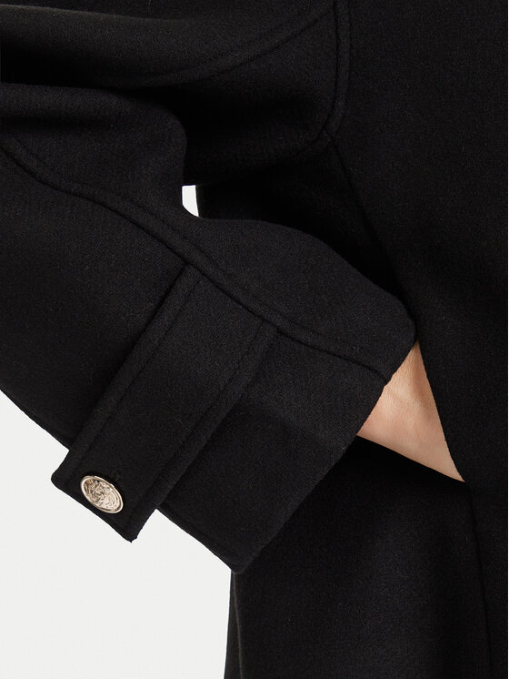 Morgan Morgan Wollmantel 252-GSTAM Schwarz Regular Fit