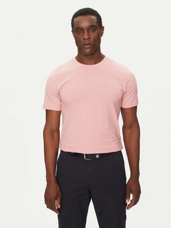 BOSS Tričko Tales 50508584 Ružová Regular Fit