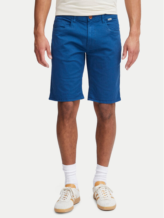 Blend Bavlnené šortky 20716713 Tmavomodrá Slim Fit