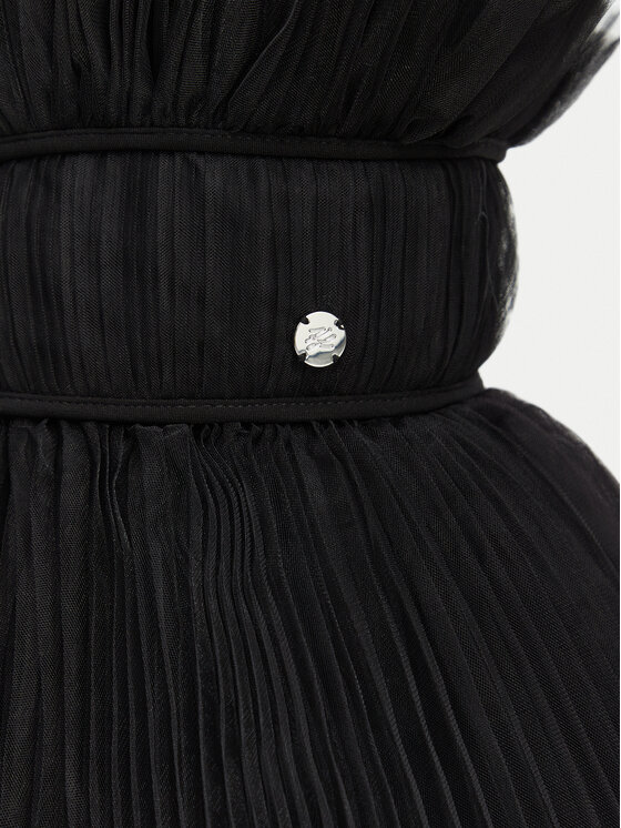 KARL LAGERFELD KARL LAGERFELD Koktejlové šaty B3W13022 Černá A-Line Fit