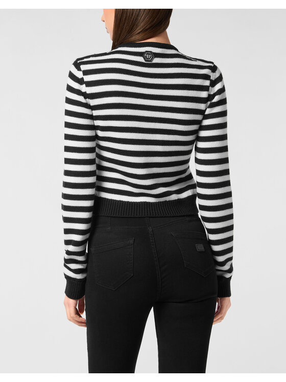 PHILIPP PLEIN PHILIPP PLEIN Sweter 27247 Czarny Regular Fit