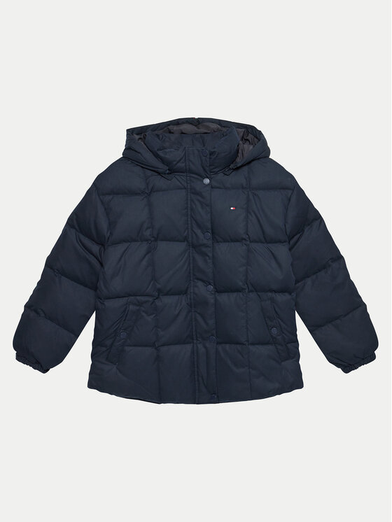 Tommy Hilfiger Geacă din puf KG0KG08392 D Bleumarin Regular Fit