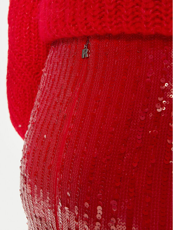 ROTATE ROTATE Ravno krilo Tasha 1131483017 Rdeča Slim Fit