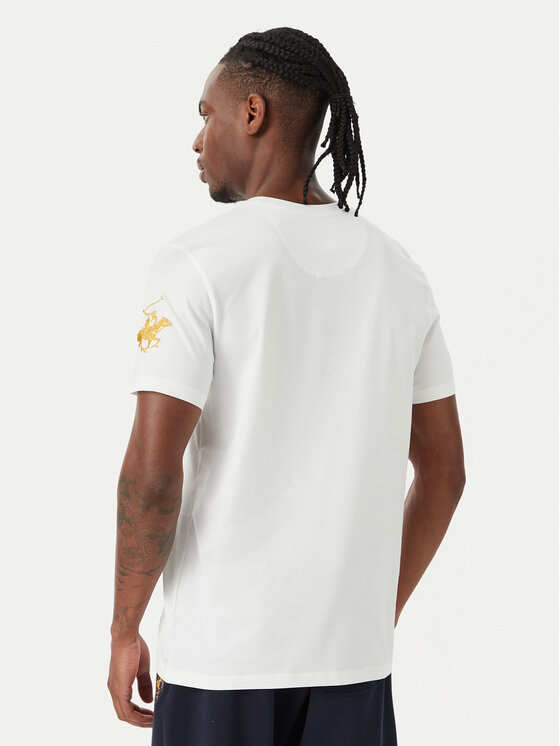 Beverly Hills Polo Club Beverly Hills Polo Club Póló P-SS26M-TS1519 Fehér Regular Fit