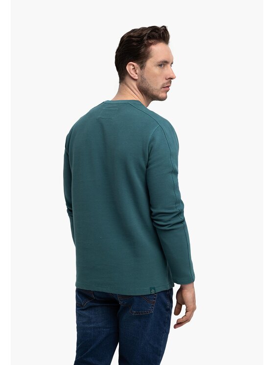 Volcano Volcano Longsleeve L-FAR Niebieski Regular Fit