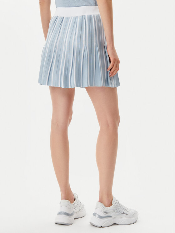 Guess Guess Fustă plisată V5GD00 Z3D60 Albastru celest Regular Fit