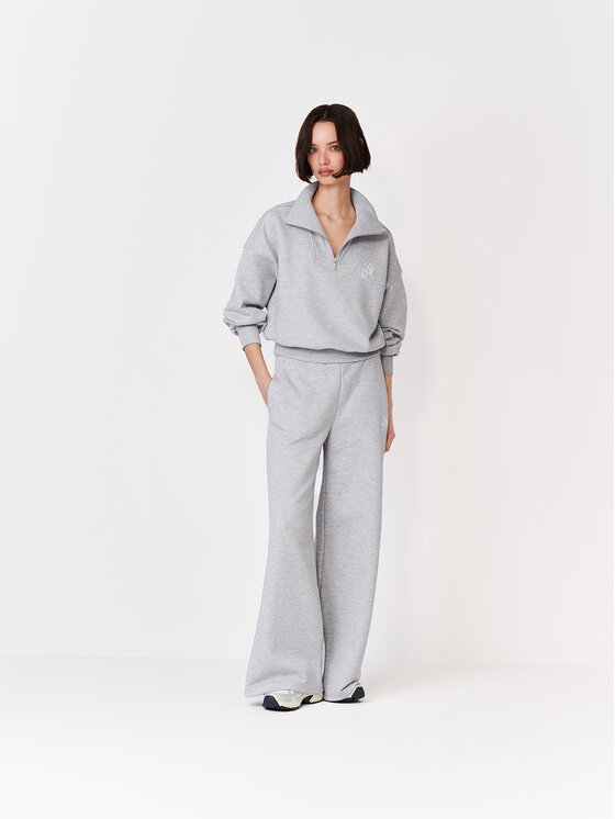 La Mania La Mania Bluza JOANNI Szary Basic Fit