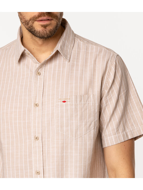 Lee Cooper Lee Cooper Koszula WILL2 1135 Beżowy Regular Fit