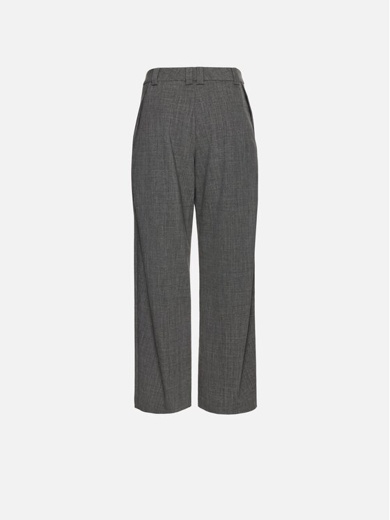 La Mania La Mania Spodnie garniturowe WELLS Szary Loose Fit