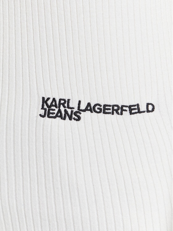 Karl Lagerfeld Jeans Karl Lagerfeld Jeans Pulover A3W18006 Écru Slim Fit