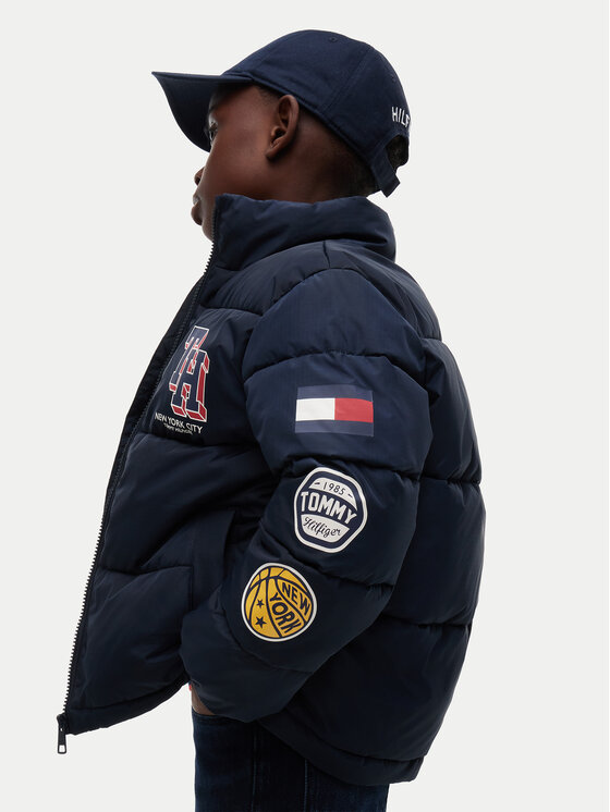 Tommy Hilfiger Tommy Hilfiger Kevad-sügis jope KB0KB10616 Tumesinine Regular Fit