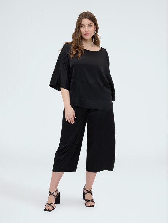 Fiorella Rubino Fiorella Rubino Bluzka 2004L000660N033 Czarny Boxy Fit