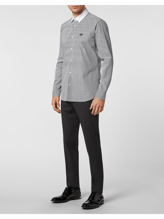 PHILIPP PLEIN PHILIPP PLEIN Camicia 8283 Nero Fitted Fit