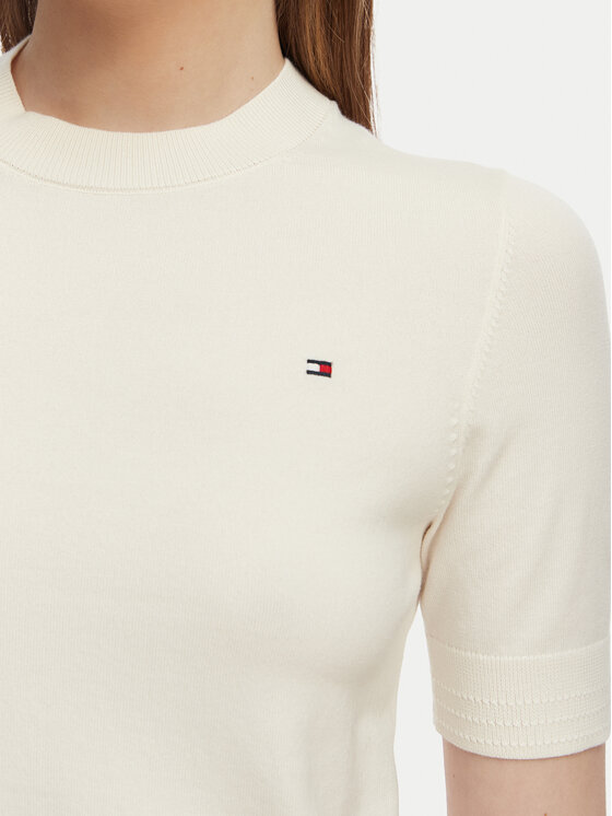 Tommy Hilfiger Tommy Hilfiger Džemper WW0WW49705 Žuta Slim Fit