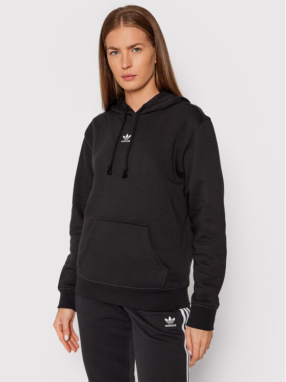 adidas Bluză adicolor Essentials Fleece H34725 Negru Regular Fit