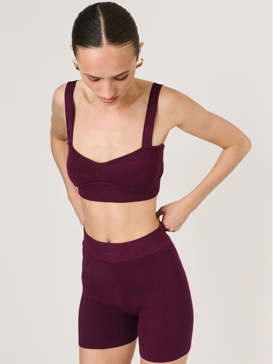 La Mania La Mania Cyklistické šortky MIBEL Fialová Classic Fit