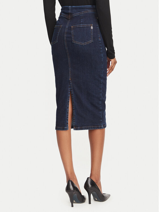 Rinascimento Rinascimento Gonna di jeans CFC0129941003 Blu scuro Regular Fit
