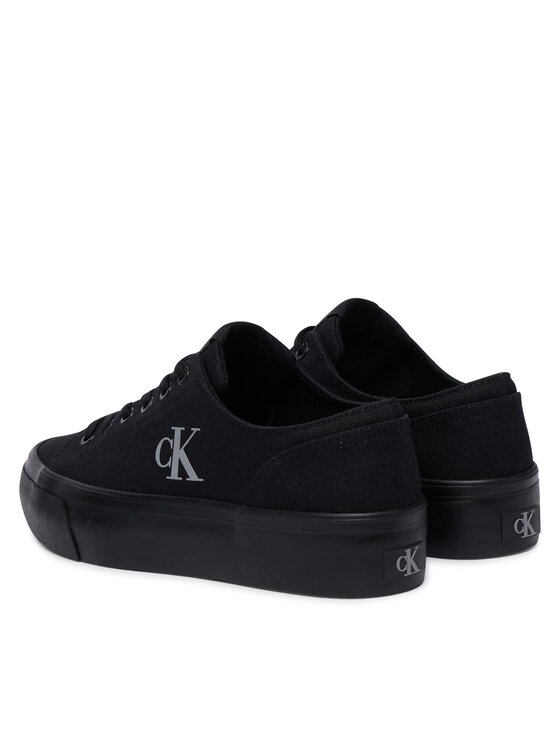Calvin Klein Calvin Klein Αθλητικά Vulc Flatform Low Canvas Mg YW0YW01763 Μαύρο