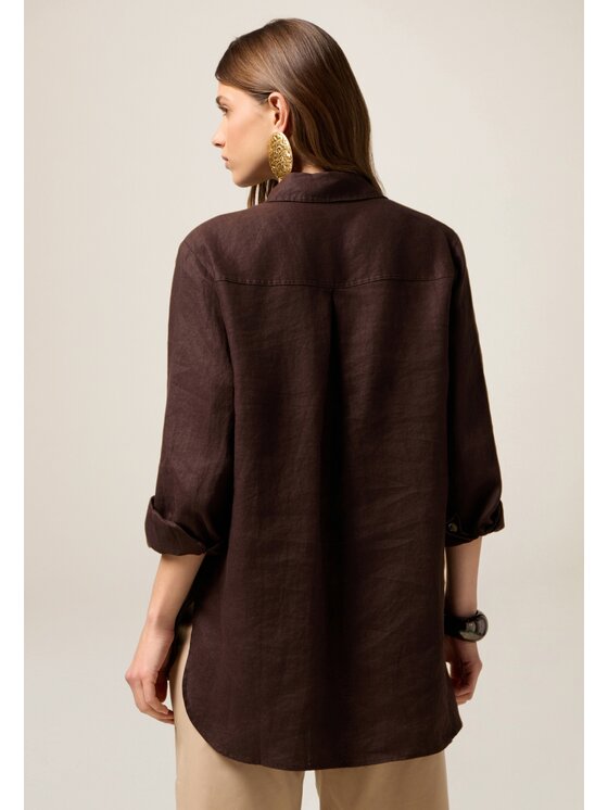 Oltre Oltre Camicia 5197J000751N022 Marrone Over Fit