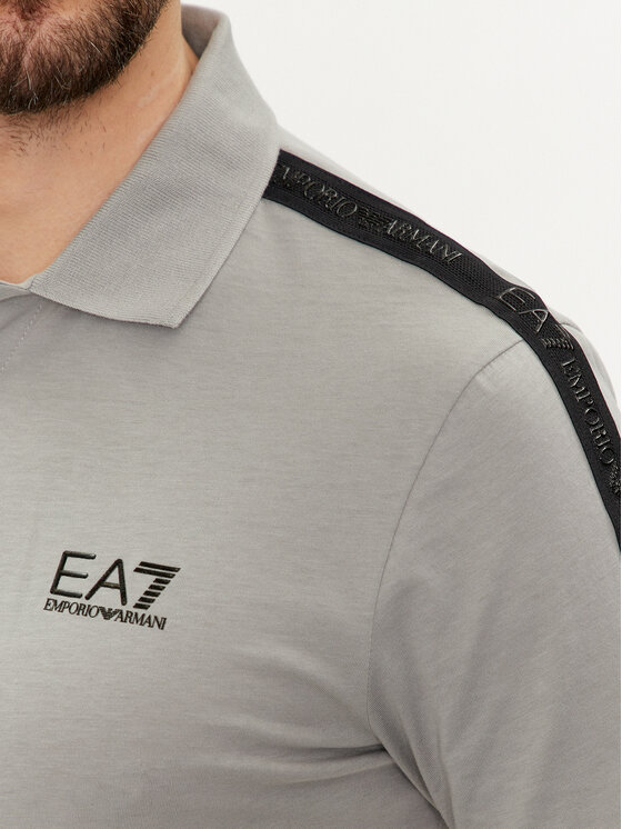 EA7 Emporio Armani EA7 Emporio Armani Polo marškinėliai 3DPF23 PJ02Z 0923 Pilka Regular Fit