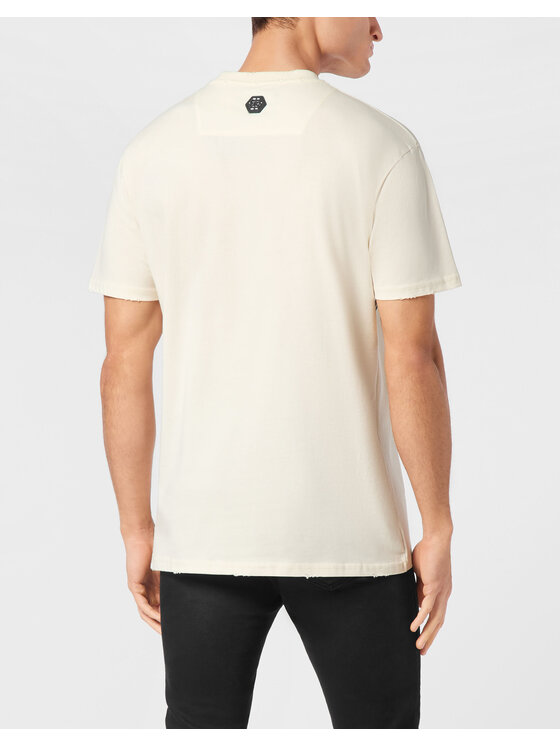 PHILIPP PLEIN PHILIPP PLEIN T-Shirt 24701 Biały Regular Fit