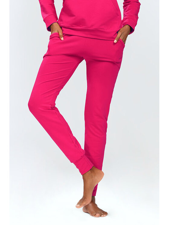 DKaren Sport DKaren Sport Spodnie dresowe Seattle Czerwony Slim Fit