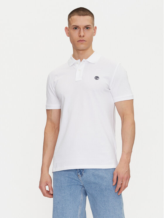 Timberland Polokošeľa TB0A6VDP Biela Regular Fit