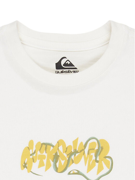 Quiksilver Quiksilver Majica Ev Bloomsday EQKZT03570 Bela Regular Fit