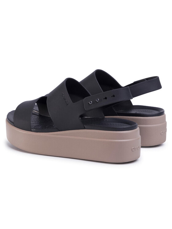 Crocs Crocs Σανδάλια Brooklyn Low Wedge W 206453 Μαύρο