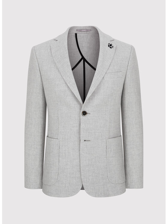 Pako Lorente Pako Lorente Marynarka P23WP-3X-010 Szary Slim Fit