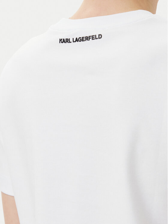 KARL LAGERFELD KARL LAGERFELD Póló A2W17103 Fehér Regular Fit