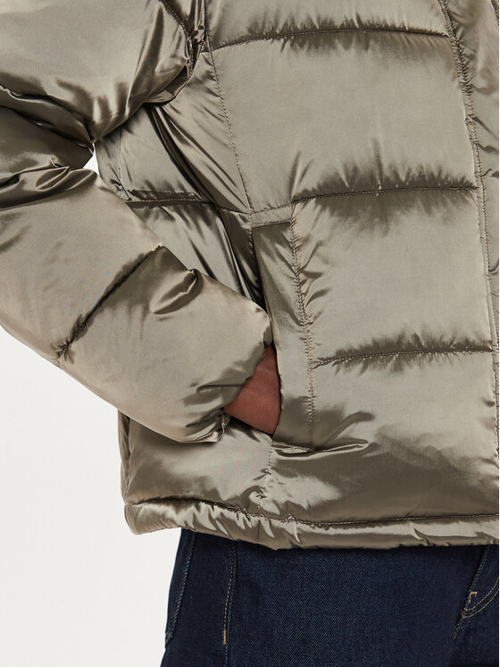 Calvin Klein Jeans Calvin Klein Jeans Winterjacke Shiny Monologo J20J224616 Grau Regular Fit