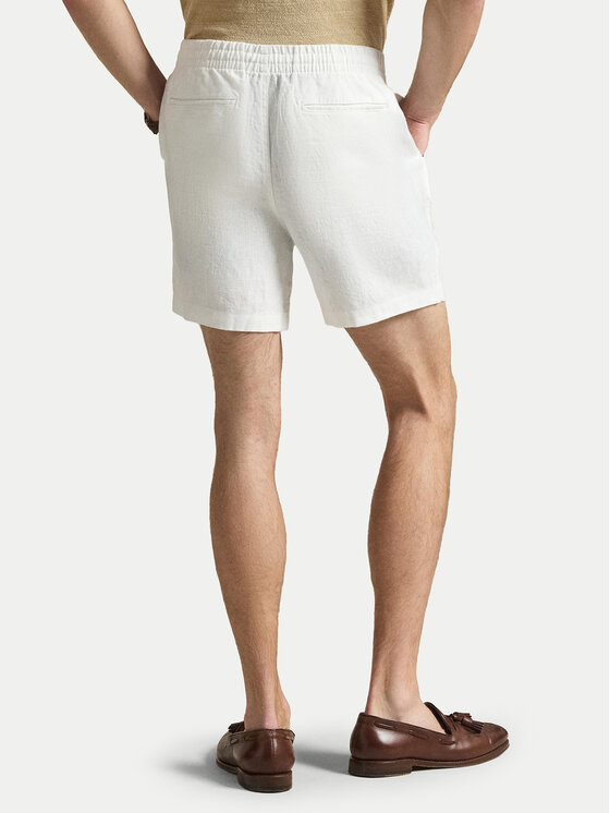 Polo Ralph Lauren Polo Ralph Lauren Bavlnené šortky 710P08205501 Biela Regular Fit