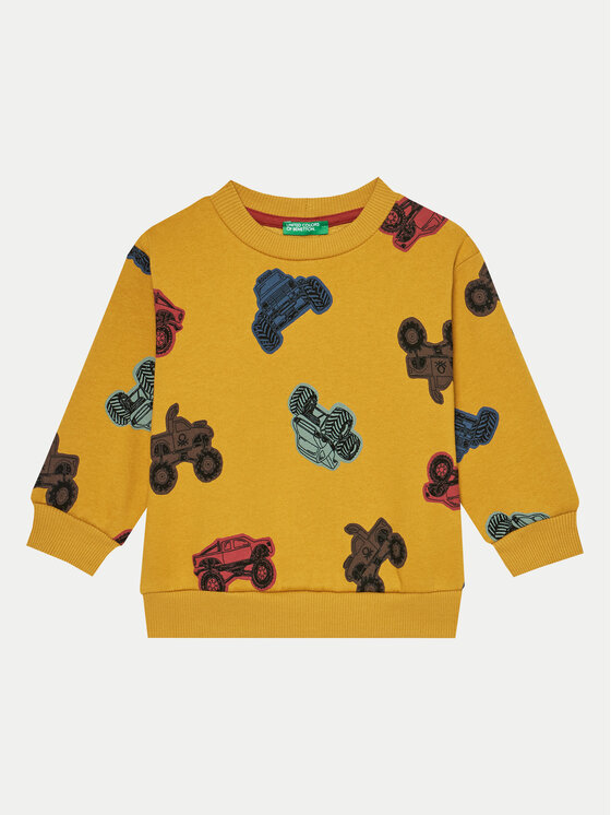 United colors of benetton yellow sweatshirt outlet