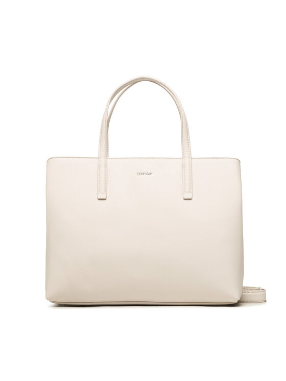 Calvin Klein Calvin Klein Soma Ck Must Tote Md K60K610925 Écru