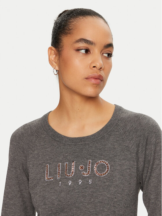 Liu Jo Sport Liu Jo Sport Пуловер TF4286 MS63L Сив Regular Fit